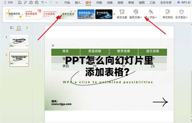 PPT怎么向幻灯片里添加表格