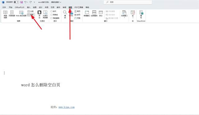 Word怎么删除空白页